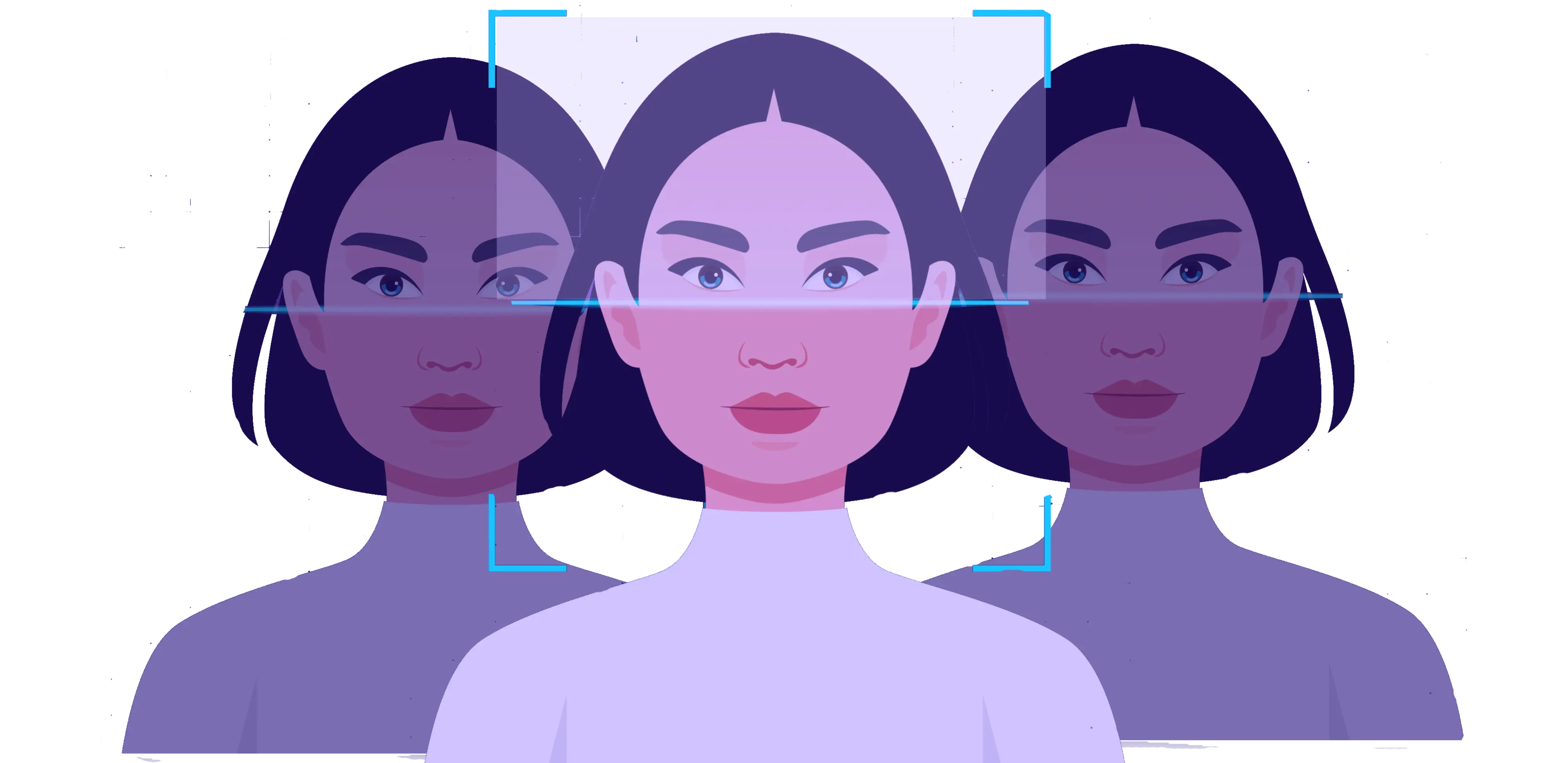 AI analyzes facial features static